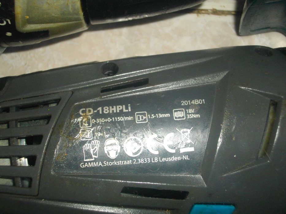 Профи ф13мм Li-ion 14,4V-18V Боди за винтоверт литиево Gamma Холандия