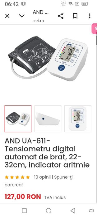 Tensiometru digital de braț nou.