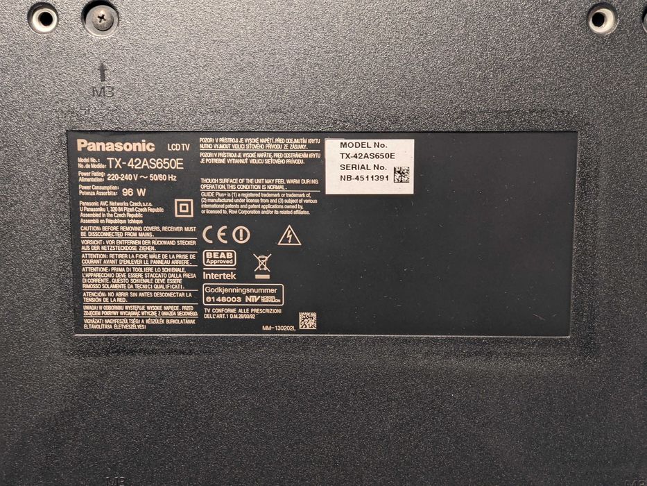 Части за телевизор Panasonic TX-42AS650E