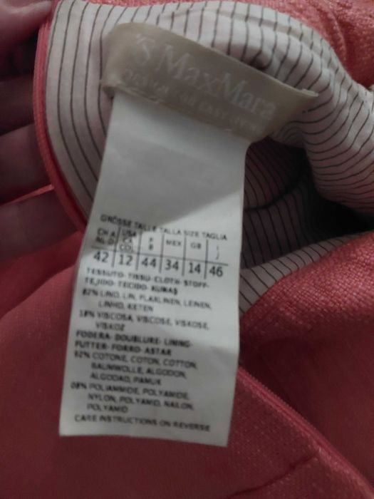 MAX MARA Original Size M Нова рокля Лен