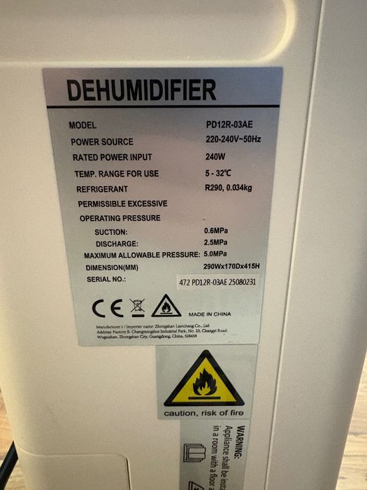 Dezumidificator Colaze 20L pe zi