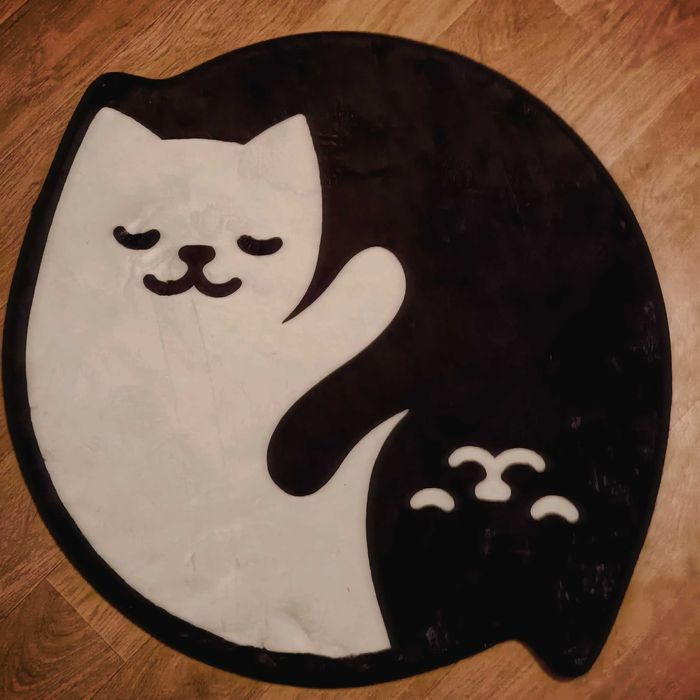 Коврик интерьерный, Коты Инь-Янь