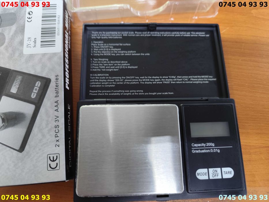 cantar bijuterii profesional precizie mare cu 2 zecimale