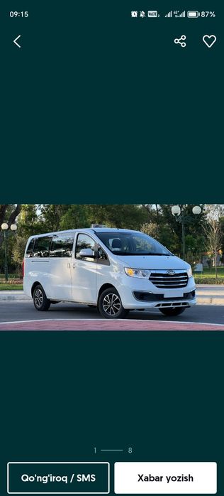 Jac m3 minevin 2024 Sotuvda kam qoldi