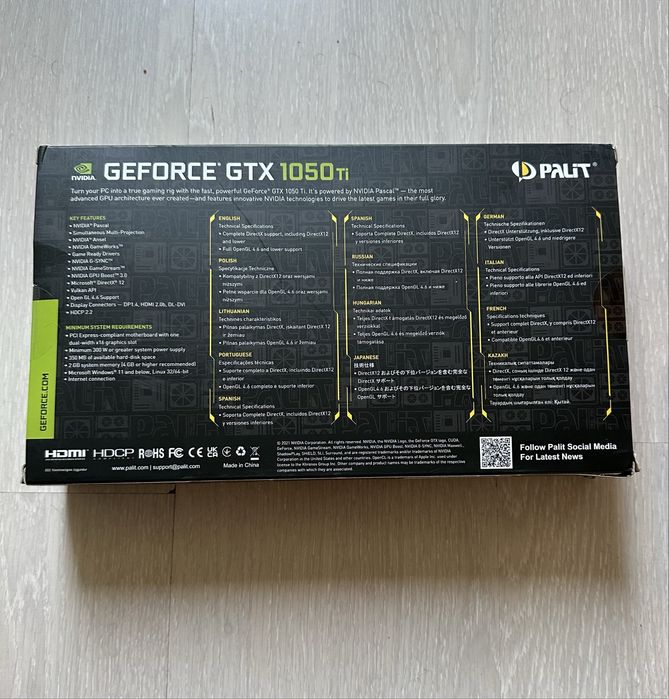 Palit GTX 1050 Ti StormX