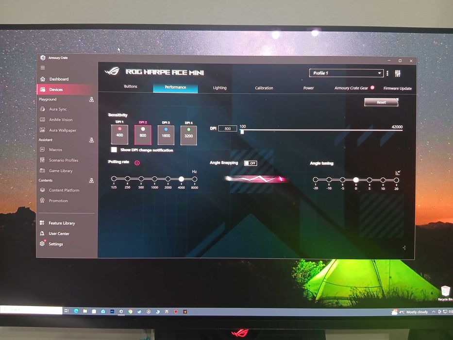 Vand mouse gaming Asus ROG HARPE ACE MINI NOU