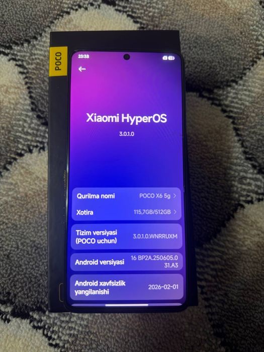 Poco x6 5g 12.512 gb