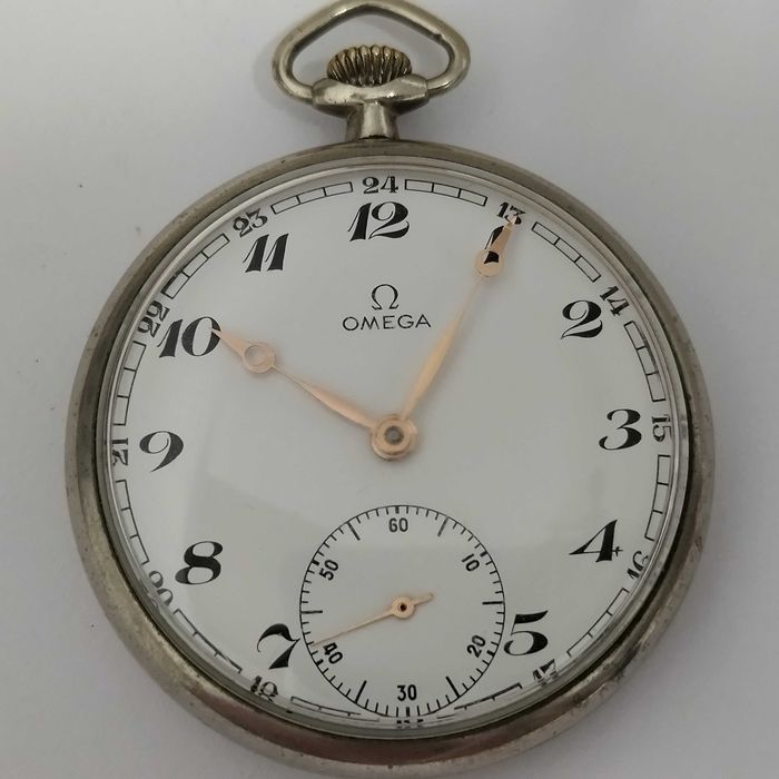 Ω OMEGA джобен часовник, стомана, идеален, много рядък