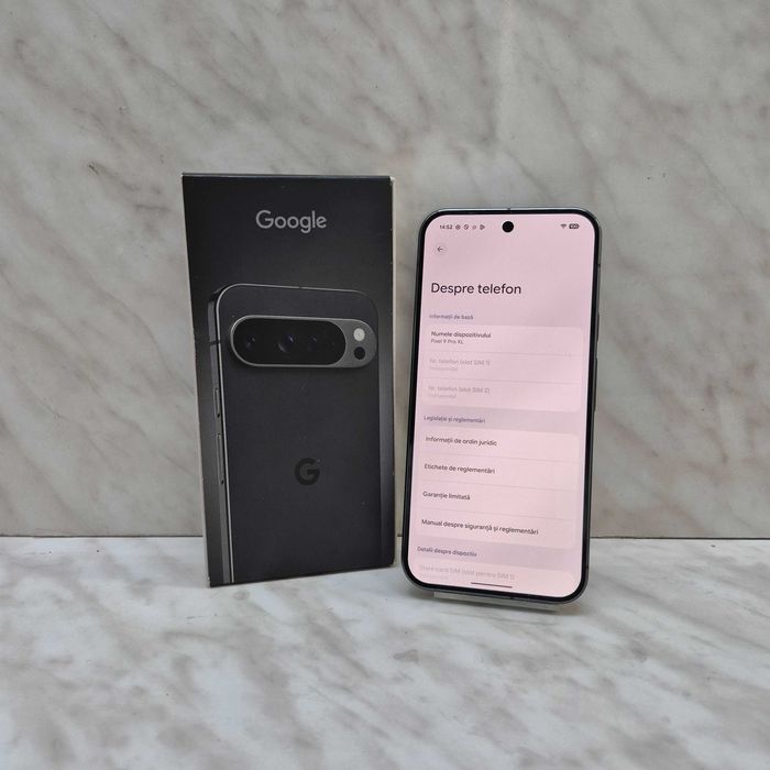 Google Pixel 9 Pro XL, 128GB, 16GB RAM, 5G, Obsidian Zeus Amanet Militari 34935