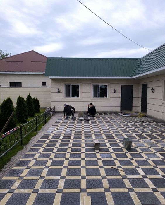 Укладка брусчатки