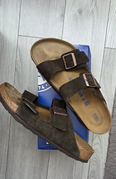 Велурени чехли Birkenstock Arizona, номер 45