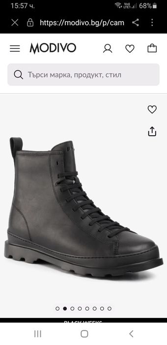 CAMPER Leather Mens Size 43/27.5см ОРИГИНАЛ! Мъжки Боти Обувки!