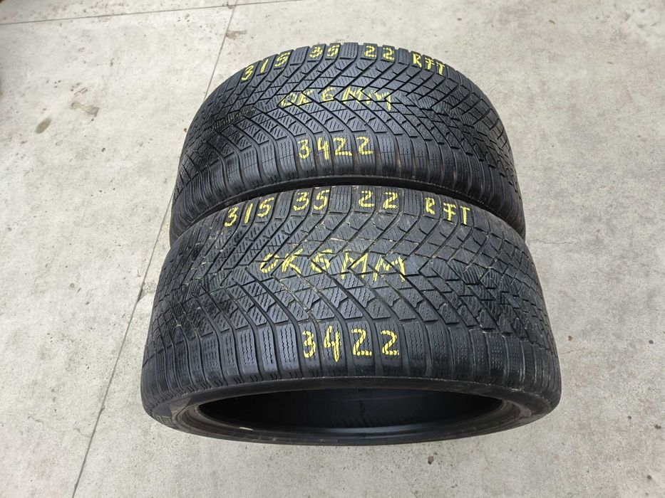 Doua anvelope iarna 315 35 22 pirelli scorpion winter 2 run flat 3422