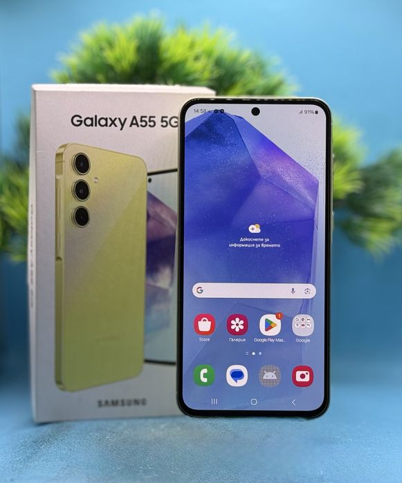 ГАРАНЦИОНЕН!!! Samsung Galaxy A55, 8GB, 256GB, 5G, Awesome Lemon