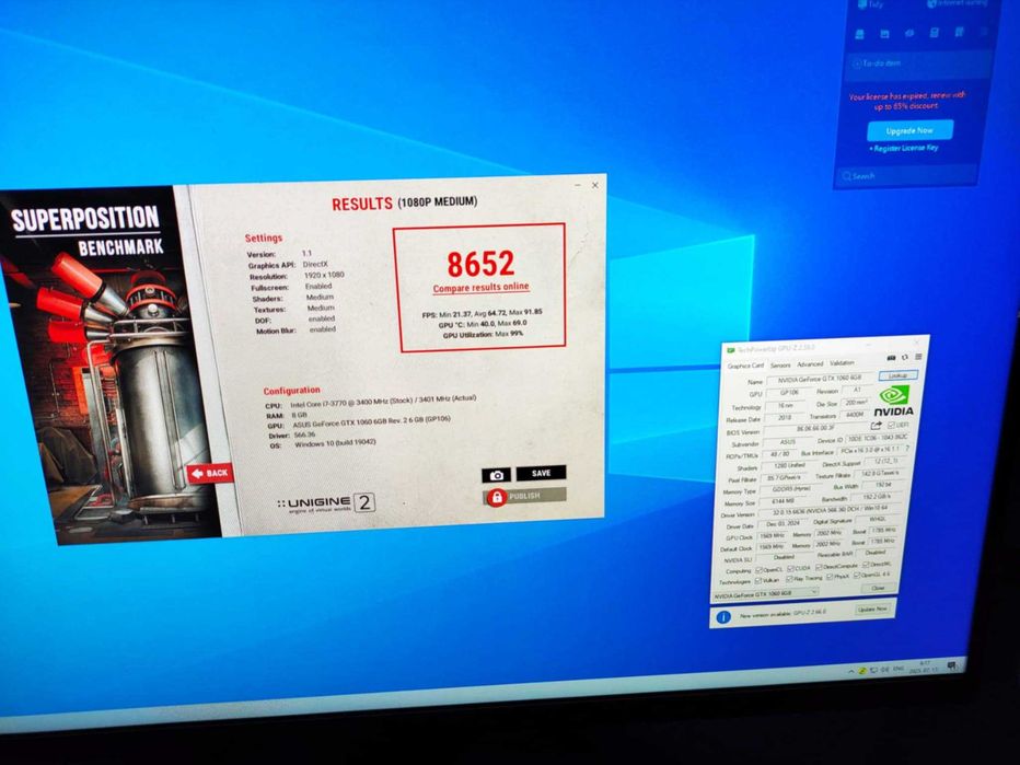 ASUS GeForce GTX 1060 Dual OC 6GB GDDR5 192-bit