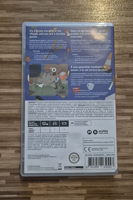 Joc Untitled Goose Game Nintendo Switch