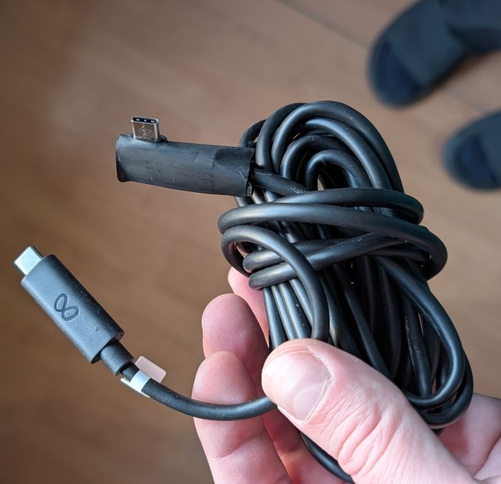 Cablu META Quest Link, 5 metri, fibra optica, mufa USB Type-C, pentru