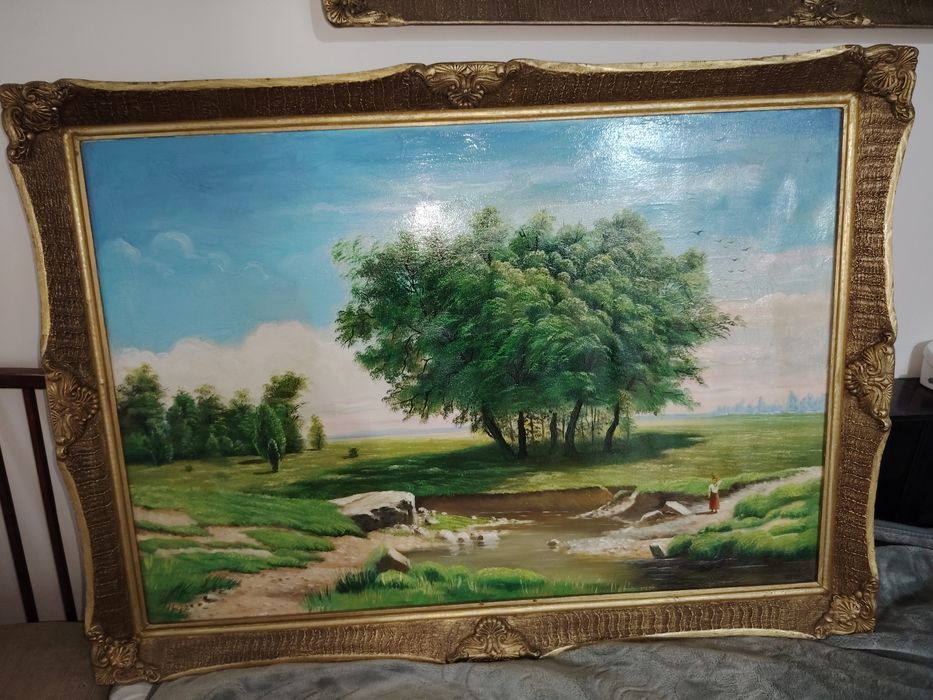 Tablouri vechii pe pânză cu ulei