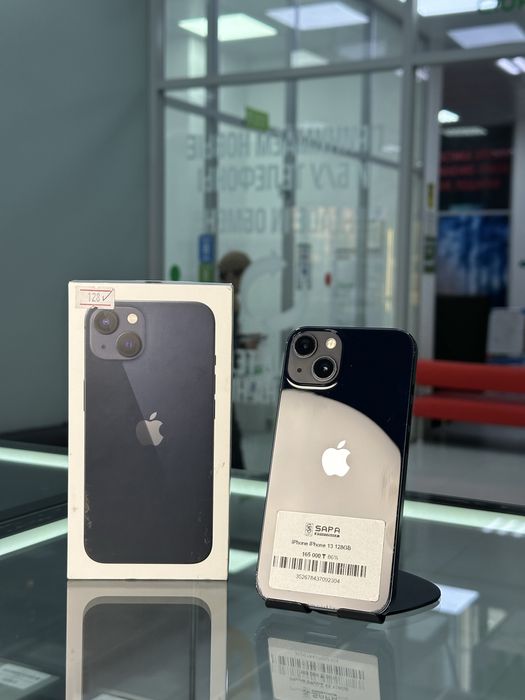 айфон 13 черный 86% с коробкой