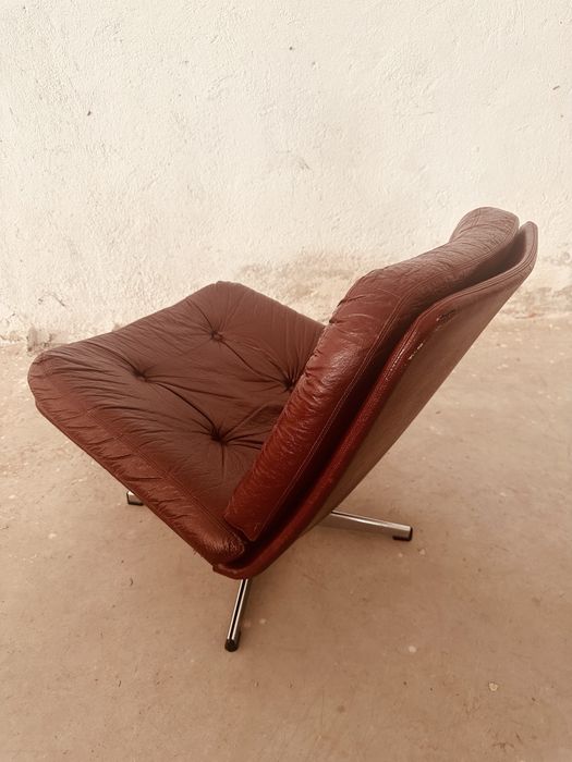 Винтидж скандинавско lounge кресло – Mid Century Modern, 70-те