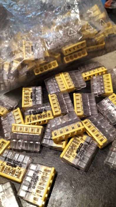 600 cleme WAGO pentru conductor masiv, cablu normal electrica
