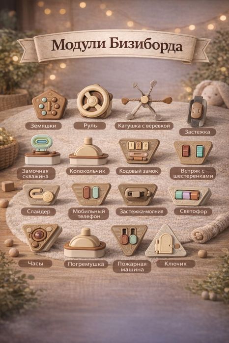 Бизиборд Круг детский