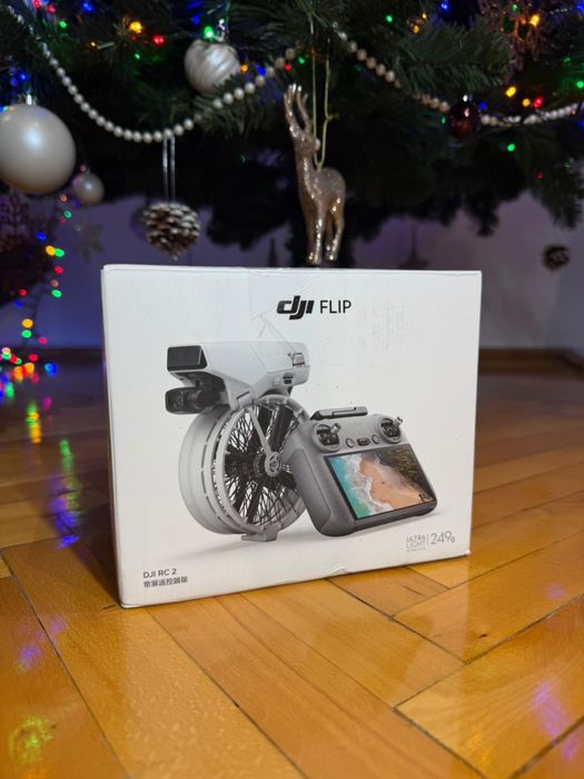 Drona DJI Flip (DJI RC 2) 4K, 48MP, alb - NOUA