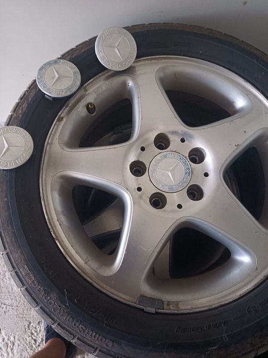 Set jante aliaj Mercedes cu anvelope de vara 205/55/r16