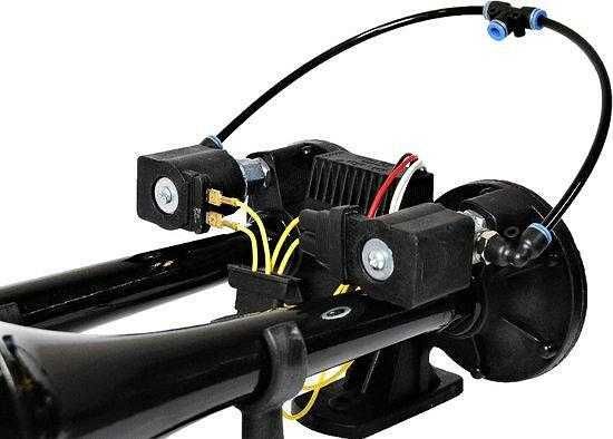 Тромба 24V, 135db, клаксон TGV HI-DO, с две мелодии, черна