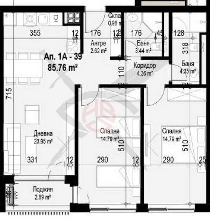 Тристаен апартамент в жк. Банишора № 98791