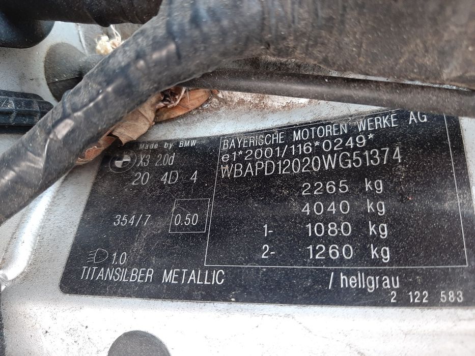 Bara spate M pachet bmw x3 e83