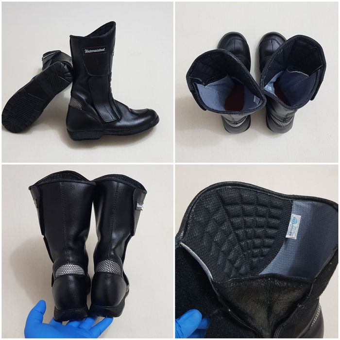 Ghete, cizme moto touring SPRUCE Waterresistant Impraperm Bayer, piele