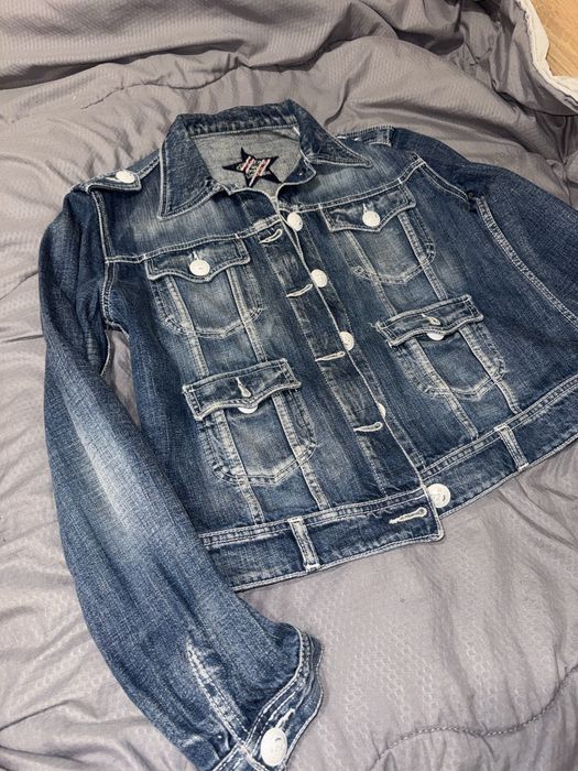 Дамско дънково яке