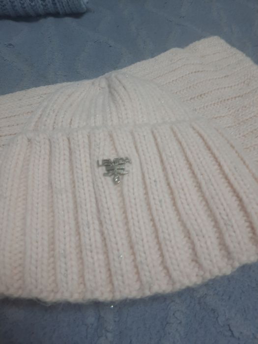 Шапка и снуд розовые