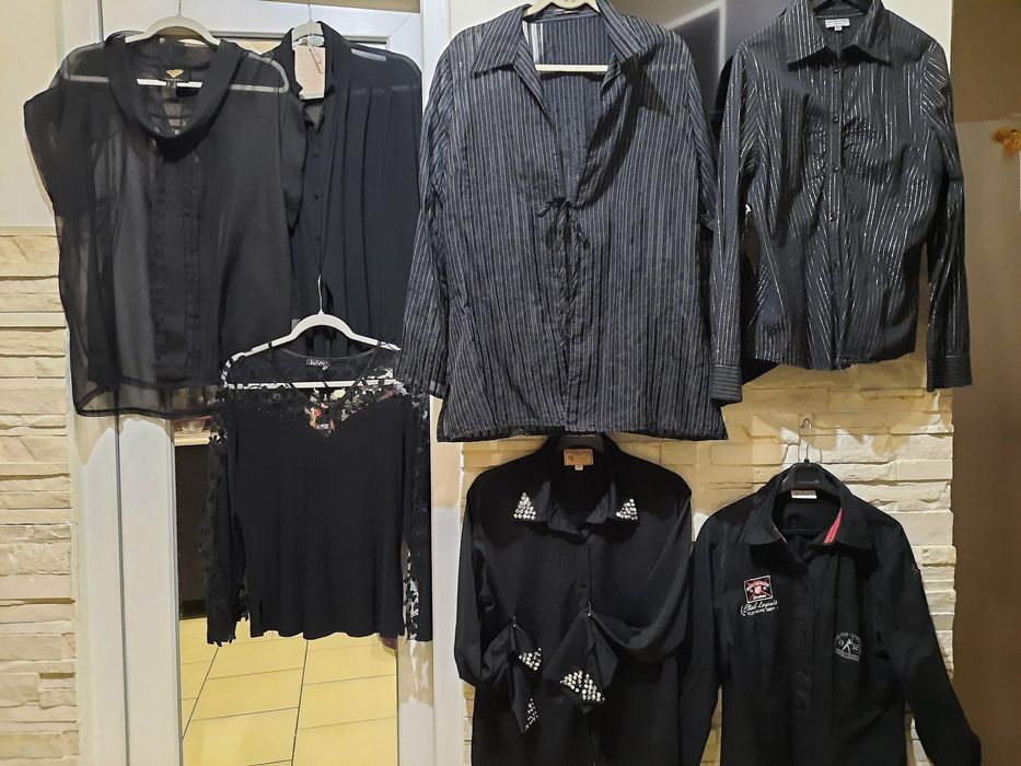 Bluze L/XL,voal,satin,broderie si paiete,Camasi casual cu lame