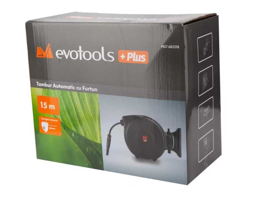 Tambur Automatic cu Furtun PLUS 15 m
