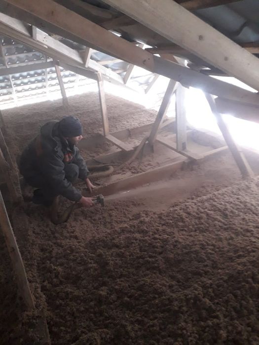 Эковата Утепление крыши