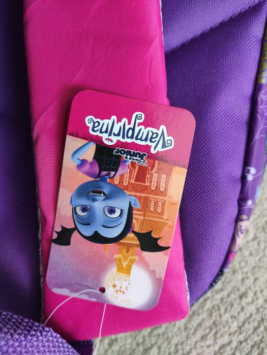 Ghiozdan Disney Vampirina roz mov de fetita fete fata copii scoala NOU