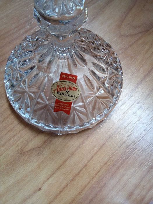 Ваза Murano декантиер кристал плато Bohemia