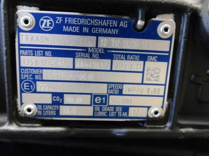 Cutie de viteze ZF Traxon 12TX2820TO MAN TGX - Piese de schimb MAN