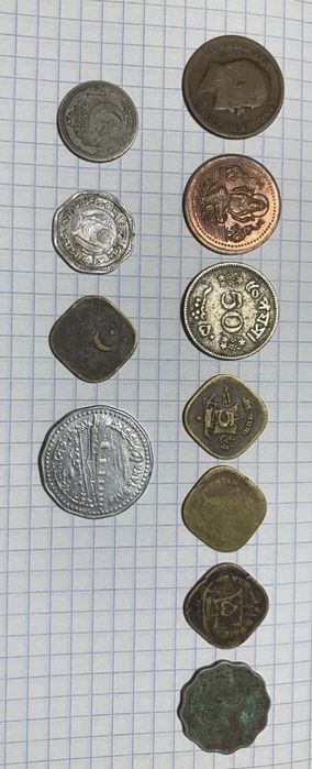 Монеты Пакистан, Бангладеш