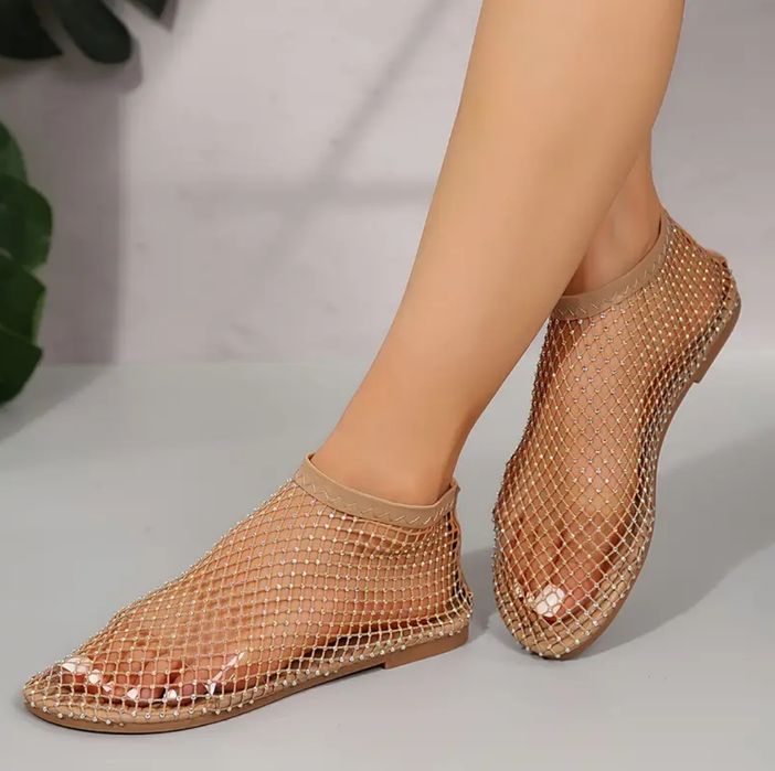 Дамски сандали с мрежа