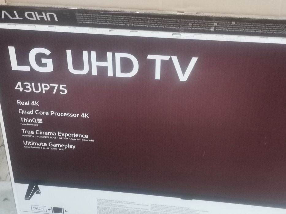 Телевизор LG UHD TV  43UP75 за ремонт или части