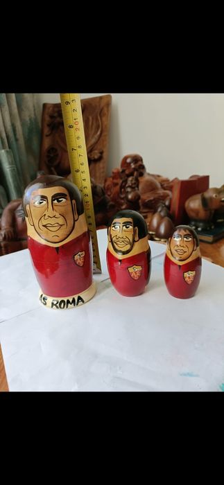 Matroska lemn cu fotbal