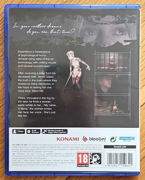 Silent Hill 2 Remake PS5 Playstation 5 Плейстейшън PS Сайлънт хил