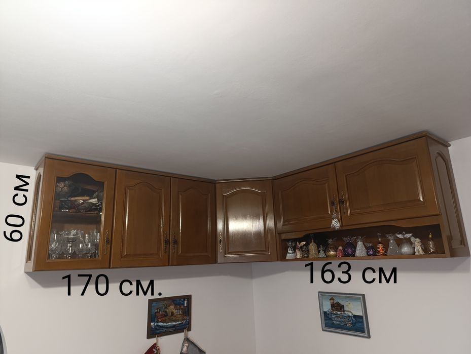 Стенен шкаф, ъглов шкаф за стена, шкаф, секция