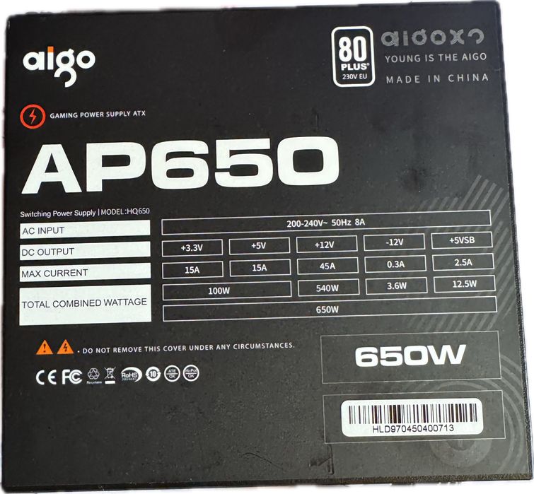 блок питания aigo ap650