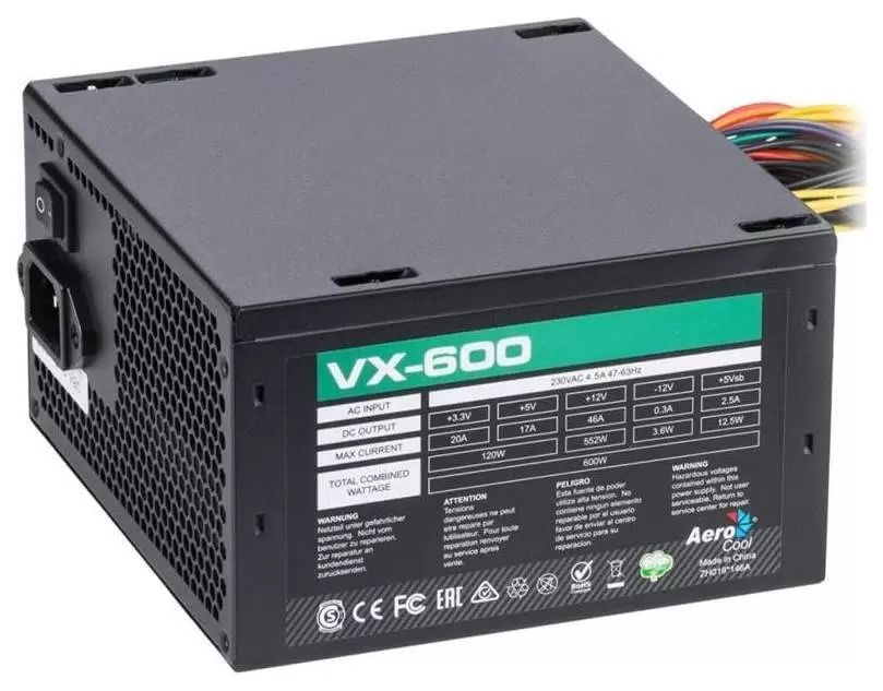 Блок питания Aerocool VX-600