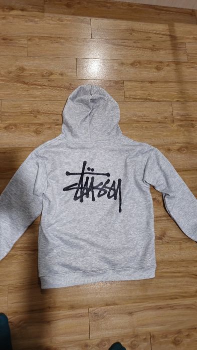 Худи серое Stussy