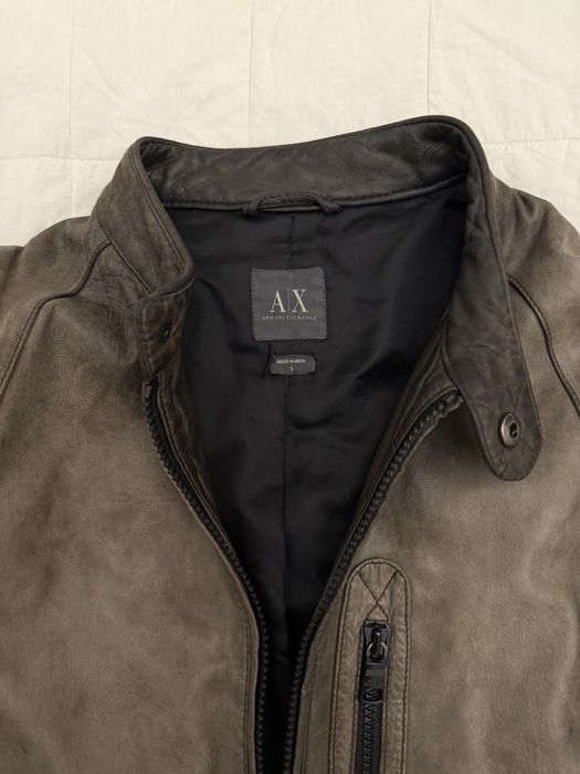 Кожаная куртка Armani Exchange - размер S